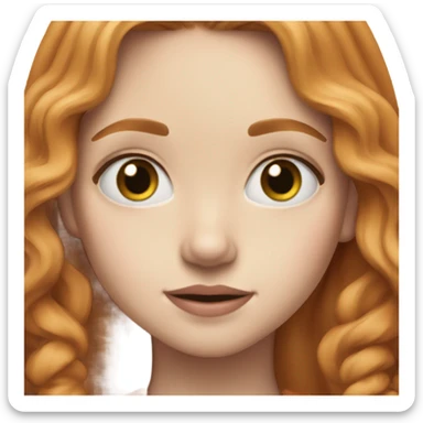 Small ginger haired girl that looks like Sabrina carpenter sticker