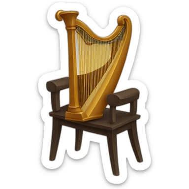 Playing lyre sticker