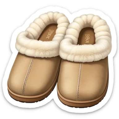 UGG FLUFFY house slippers no logo sticker