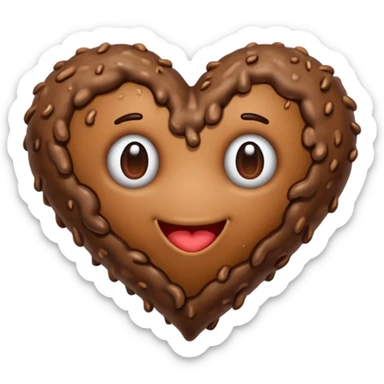 Caca noeux coeur sticker