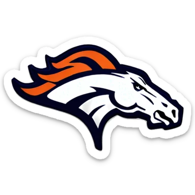denver broncos logo sticker