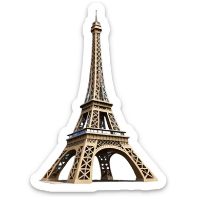 Eiffel Tower with a blue sky sticker