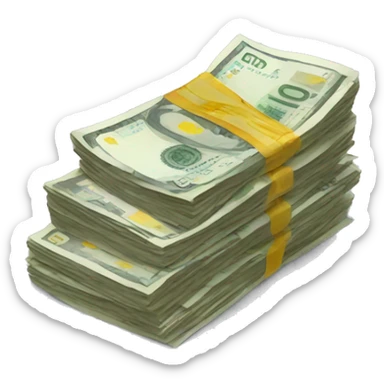 stack of euros sticker