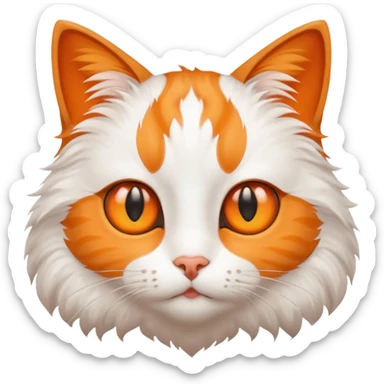 Cat with star eyes sticker