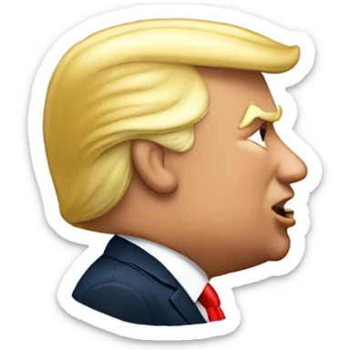 P diddy kissing trump sticker