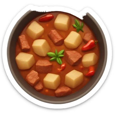hot spicy meat stew sticker