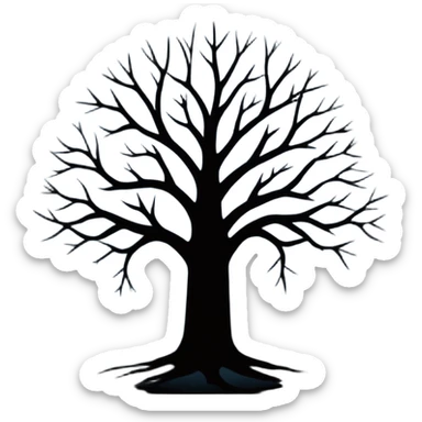 dark trees  sticker