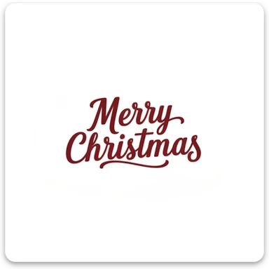 Merry christmas text, remove background sticker
