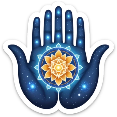 A divine abstract force creating humans through karma,
shown as a luminous cosmic hand made of light (not realistic),
forming a human figure from particles.
Hindu spiritual aura, sacred geometry, subtle mandala lines,

 
 sticker
