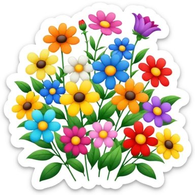 Flores de colorws sticker
