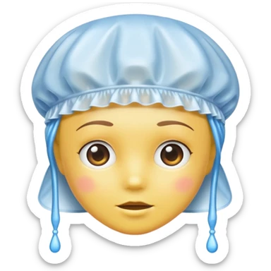 shower cap sticker