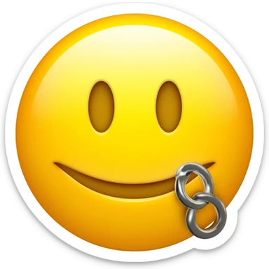yellow smilie with chastity sticker