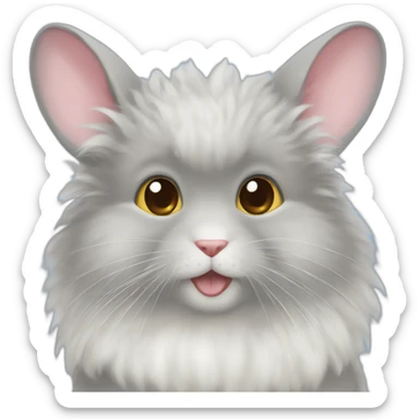 angora chinchilla sticker