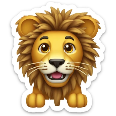 Piñata lion sticker