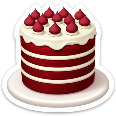 tarta red velvet sticker