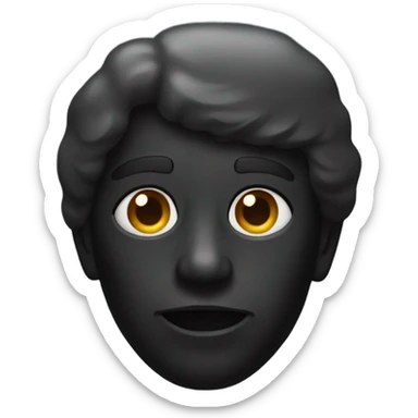 a black grave sticker