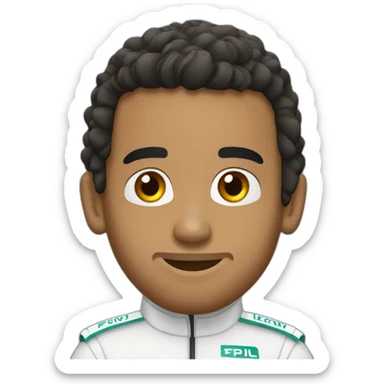 lewis hamilton f1 driver sticker
