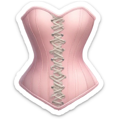 pastel pink heart corset sticker