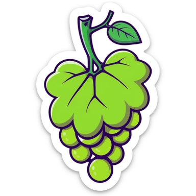 a single grape sticker