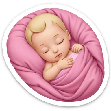 only new born baby gỉrl sticker
