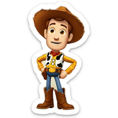 Woody toy story sticker