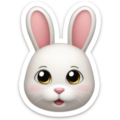 Doudou lapin sticker