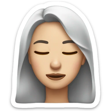 woman, sighing sticker