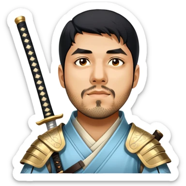 Elegant Samurai sticker