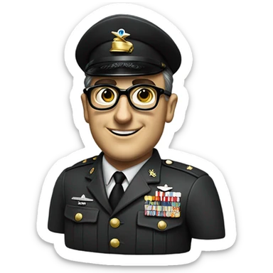 emoji of peter sellers character in Dr. strangelove sticker