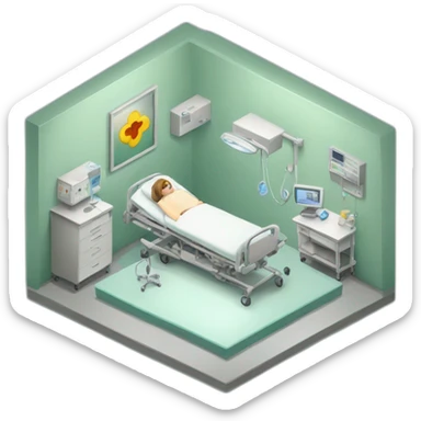 hospital room sticker