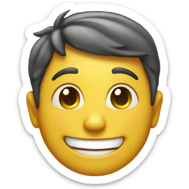 Smiling sunshine face sticker