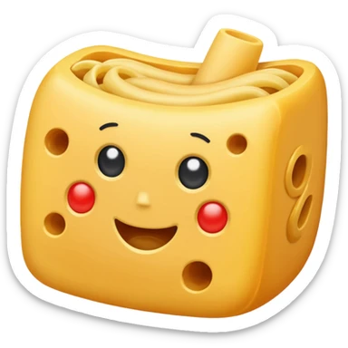 one piece of elbow macaroni sticker