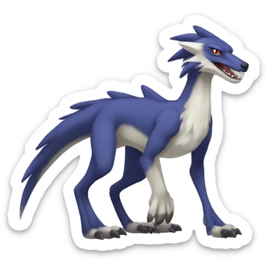 Lombax-Sergal-Vernid-Fakemon full body sticker