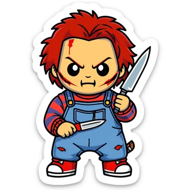chucky the killing doll emoji ai sticker