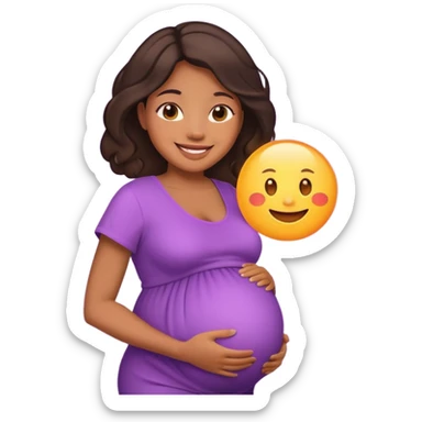 Pregnant women of color sticker