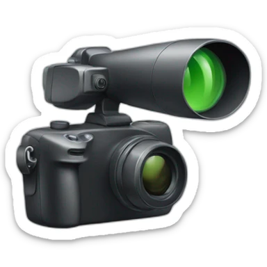 Chat avec une caméra sticker