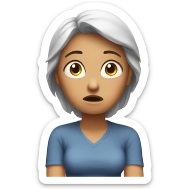 Stressed mother sticker