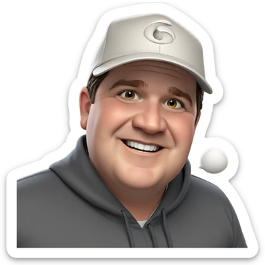 smiling boy in hat indoors sticker