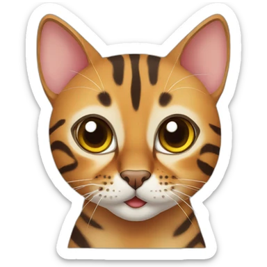 Bengal cat sticker