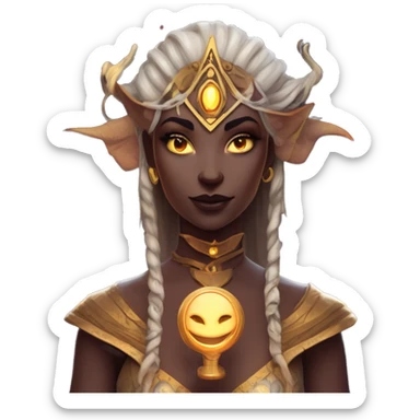 "Technomancy is the use of magic or mystical powers to control and manipulate technology” + "It's kind of like cyberpunk magic or how in some games, characters hack into systems using magic." 🖥️⚡🧙‍♂️ Make a ancient vampire technomancy goddess sticker