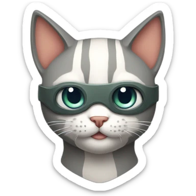 A super hero cat  sticker