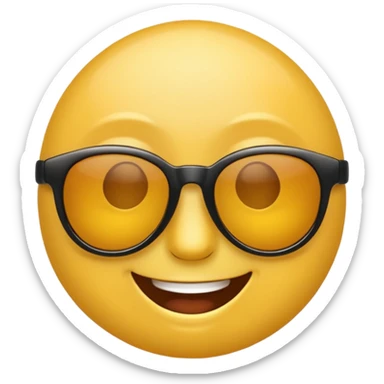 emoji with sunglasses lookin cool sticker