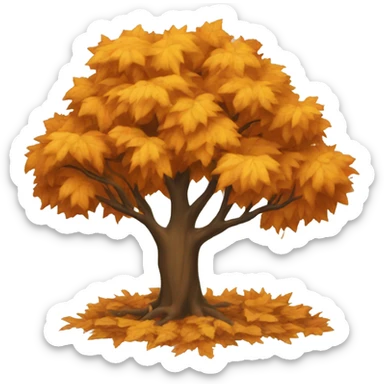 Fall tree sticker