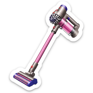 light pink dyson cordless vacuum sleek sticker