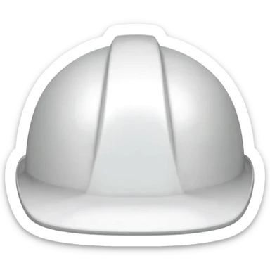 Puedes generar un casco de ingeniero civil  color blanco sticker