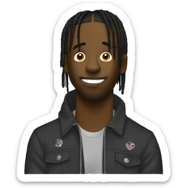 Travis scott fait coucou  sticker