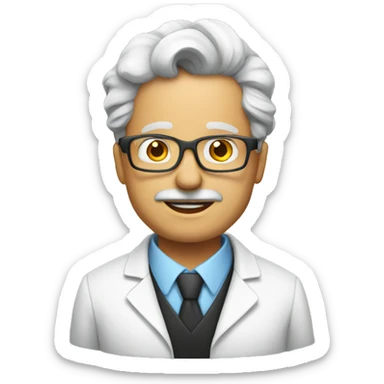 Scientists at a party sticker