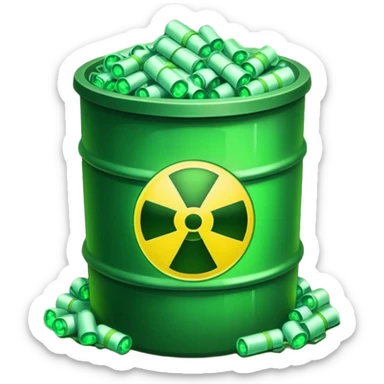 nuclear waste sticker