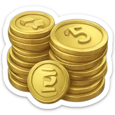 coins sticker