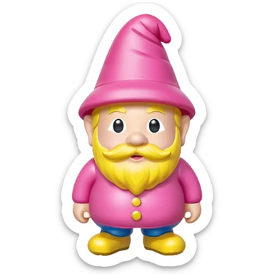   jeff koons style SPAM garden gnome inflatable  art sticker